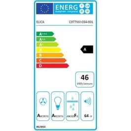 Elica ELI8020283049963 Campana extractora Aplomb de 60 cm en cristal negro y gris antracita 58,8x65,5-99x25