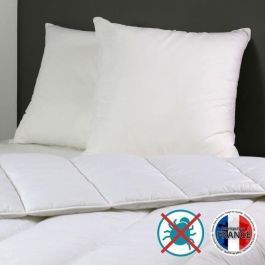 DODO Set de 2 almohadas antiácaros Belle Nuit 60x60 cm blanco