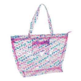 Bolso Mujer Barbie Logomania Transparente Rosa claro 54 x 35 x 17 cm