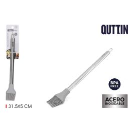 Quttin Pincel de Silicona con Mango de Acero. Dimensiones del Pincel: 31,5 cm de Largo, 5 cm de Ancho y 2 cm de Alto. (24 Unidades)