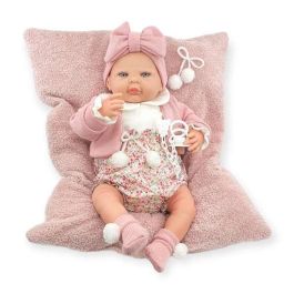 Reborn chaqueta rosa palo y pololo flores mecanismo besistos y almohada rosa maquillaje: 18501-24 50 cm Precio: 79.49999959. SKU: B126Z5JRLP