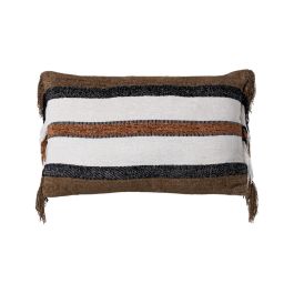 Cojín Blanco-Marrón Algodón/Terciopelo 30 X 50 cm Precio: 32.5611. SKU: B1BYYYWHMP