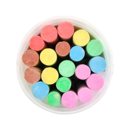 Liderpapel Tiza para Suelo Cubilete 20 Unidades Colores Surtidos