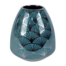 DKD Home Decor Jarrón de Porcelana Turquesa Oriental Colección Fana para Decoración del Hogar 16 x 18 x 16 cm Precio: 25.69000005. SKU: S3015273