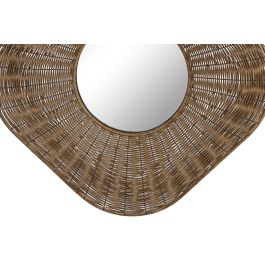 DKD Home Decor Espejo Balines Ratan 102 x 102 x 13.5 cm