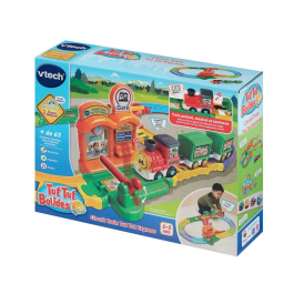 VTech Tut Tut Bolides Set Tren Express Tut Tut + Tren de Vapor de Pedro, Multicolor, Idioma Francés