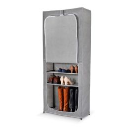 Jobgar Armario zapatero doble con funda, 160x68x30 cm, Gris, Tela
