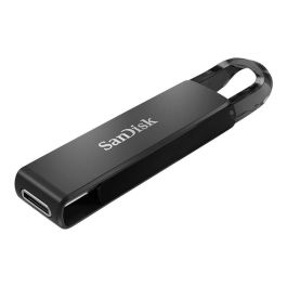 Sandisk Memoria USB Tipo C 256 GB, USB 3.1 Gen 1, Velocidad hasta 150 MB/s, Conector Retráctil