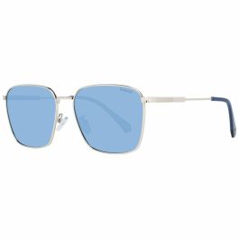 Polaroid 4120/G/S/X Gafas de Sol para Hombre - Diseño Rectangular, Acero Inoxidable, 145 mm