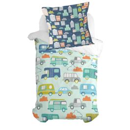 Funda de almohada HappyFriday Moshi Moshi Holidays Multicolor 80 x 80 cm