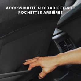 XLC AAAQG37659 Fundas XLCOVER para Asientos de Coche - Compatibles con Airbags - Delanteros, Traseros y Reposacabezas - Sin Aberturas