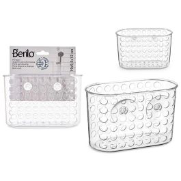 Portagel Grande con Ventosa Transparente Berilo 19.3x12x9 cm (24 Unidades) Precio: 37.50000056. SKU: S3605731