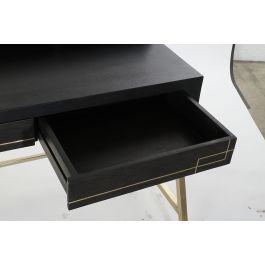 DKD Home Decor Escritorio Home Office Negro Dorado 119 x 70 x 93.5 cm