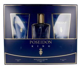 Poseidon THE KING Eau de Toilette Lote 3 Piezas para Hombre Amaderada Aromática