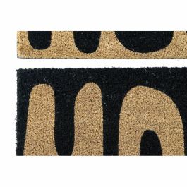 DKD Home Decor Felpudo Basicos para Entrada, de Fibra de Coco y Goma, Marrón y Negro, 60x40x1.5 cm (2 Unidades) DKD Home Decor Felpudo Basicos para Entrada, de Fibra de Coco y Goma, Marrón y Negro, 60x40x1.5 cm (2 Unidades)