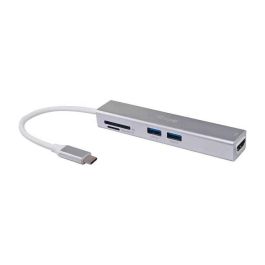 EQUIP Adaptador USB-C a HDMI, 2xUSB 3.0, SD Lector Tarjetas, 4K 30Hz, Color Plata, 0.15m Precio: 47.49999958. SKU: S7809494
