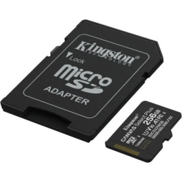 Kingston SDCS3/256GB MicroSDXC Canvas Select Plus 256GB Clase 10 UHS-I A1 150MB/s + Adaptador