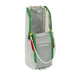 Estuche Escolar Benetton Pop Gris (6 x 21 x 6 cm)