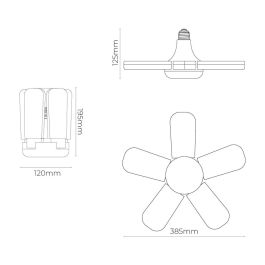 Bombilla led multidireccional, casquillo e27, potencia 45 w 4265 lm, luz fría