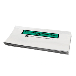 Q-connect Sobre Autoadhesivo Portadocumentos Multilingüe 240x135 mm sin Ventana Paquete 100 Unidades