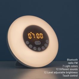 Despertador Amanecer Recargable con Altavoz Sunrilk InnovaGoods Despertador Amanecer Recargable con Altavoz Sunrilk InnovaGoods