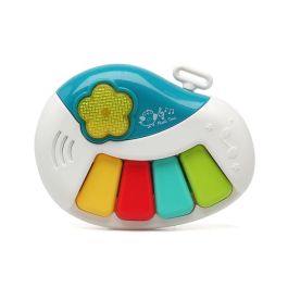 KioKids Piano Musical Infantil con Luces y Melodías - Juguete Educativo para Bebés +6 Meses, Plástico Resistente, Multicolor