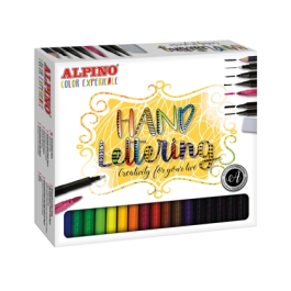 Alpino AR000701 Set Lettering Color Experience Rotuladores Pincel y Caligrafía con Lápiz y Goma para Iniciación Precio: 18.49999976. SKU: S8400324