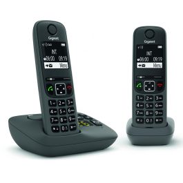 Gigaset AE690A Duo Teléfono DECT/analógico con Contestador Automático, Altavoz y Doble Terminal Inalámbrico Antracita Precio: 103.95000011. SKU: B1HCNYKHTH