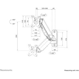 Soporte TV Neomounts WL70-440BL11 17" 32" 9 kg