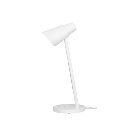 Q-connect Lámpara Escritorio LED 6W 360lm Táctil 3 Niveles Luz Nocturna Cabeza Orientable Blanco