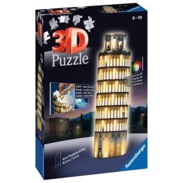 RAVENSBURGER Puzzle 3D Tower Of Pisa Night Edition 216 piezas RAVENSBURGER Puzzle 3D Tower Of Pisa Night Edition 216 piezas