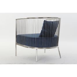 DKD Home Decor Butaca Moderno Azul Marino 69 x 70 x 66 cm