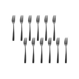 Sinxelo Satin Negro Tenedor Postre 190Mm (12 Unidades) Sinxelo Satin Negro Tenedor Postre 190Mm (12 Unidades)