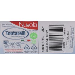 Inde Set 2 Fiambreras Rectangulares 2L Nuvola T/Azul 26.3 x 18.4 x 7.3 cm (12 Cajas)