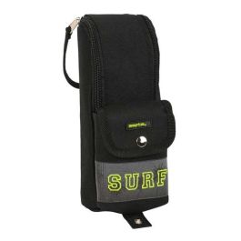 Estuche Escolar Safta Surf Negro (6 x 21 x 6 cm)