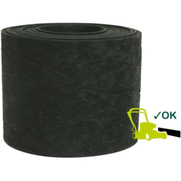 Garden Id Borde de Jardín Eco Border 13022535 - Caucho Reciclado - 5 m H13 cm - Indestructible, Instalación Flexible, Recta o Curva