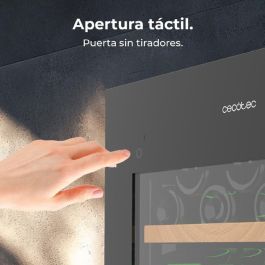 Cecotec Vinoteca integrable 36 botellas Duo 36000 Touch doble zona negro cristal LED