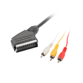 Lanberg Cable SCART Macho a 3x RCA Macho (EURO-EURO), 1.8m, Negro Precio: 5.50000055. SKU: S5604138