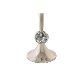 DKD Home Decor Candelabro Glam Colección Camila Plateado Cromado de Aluminio y Acrílico Desmontable 30x46x12 cm