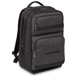 Targus Mochila Citysmart Advanced para Portátil 15.6 pulgadas Negra/Gris, Protección Acolchada, Dorso Ergonómico y Transpirable