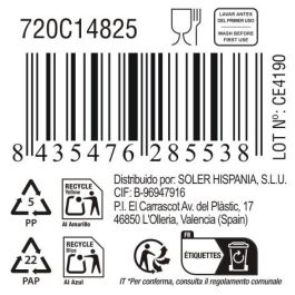 La Mediterranea Bol Aperitivo Ass.Col 10.7 cm x 9.6 cm x 5 cm "Pica-Pica" 100 ml (24 Unidades)