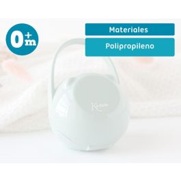 KioKids Portachupetes Sage con Gancho, Higiénico y Seguro, para 1 Chupete, Apto Lavavajillas y Esterilizador, Bebés +0 Meses