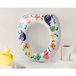 KioKids Reductor de WC Acolchado para Niños +12 Meses - Asiento Inodoro Universal Cómodo e Higiénico - Multicolor