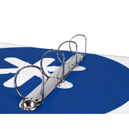 Antartik Carpeta 4 Anillas 40mm Mixtas A4 Forrada Color Azul Marino