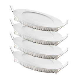 Pack 4 Placas LED 6W 600Lm 6000ºK 40.000H [JL-GP-LZ-1-PK4-AP]