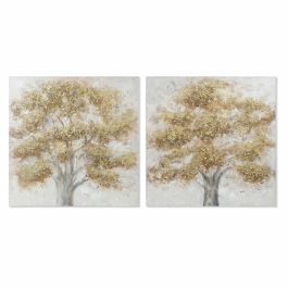 Cuadro DKD Home Decor Lienzo 100 x 3,8 x 100 cm Árbol Cottage (2 Unidades) Precio: 175.79000032. SKU: S3017874