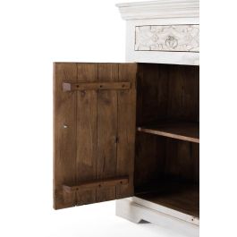 Giner y Colomer Aparador de Madera de Mango Blanco Envejecido 180 cm