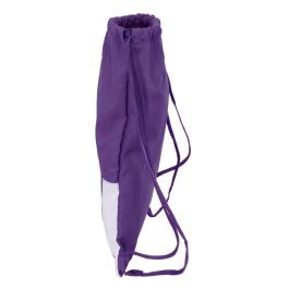 Bolsa Mochila con Cuerdas Real Valladolid C.F. Blanco Morado 35 x 40 x 1 cm