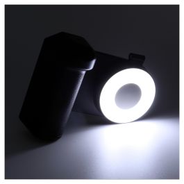 RealPower MagFree Selfie Light Flash para Selfis, Negro, Blanco, 4800mAh