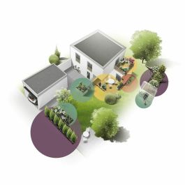Gardena 13501-20 Kit de iniciación: 50 m de tubería de goteo incorporada y tapa del extremo de la línea